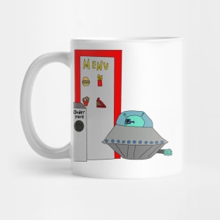 Alien in a Drive Thru Mug